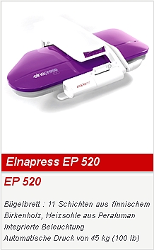 ... zum Online-Shop - Elna Bügelpresse "Elnapress 520" EP 520 ... zum Online-Shop - Elna Bügelpresse "Elnapress 520" EP 520